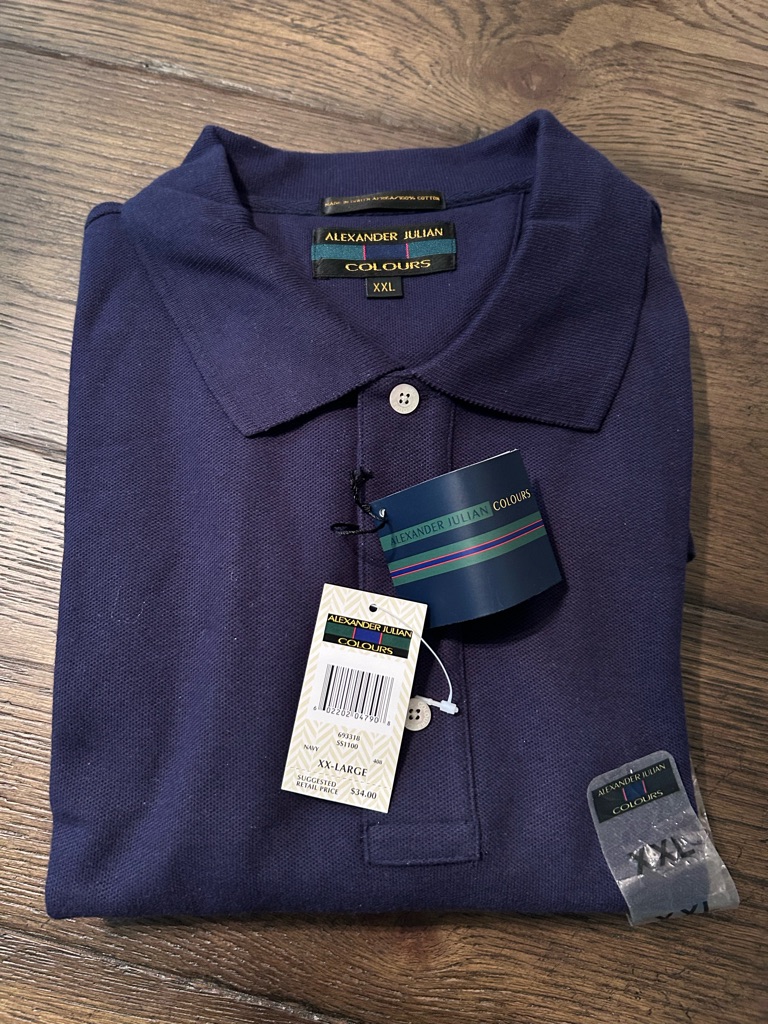Navy Xxl Polo By Alexander Julian Colours Brand New Made In South Africa